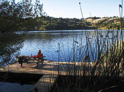 floating picnic area, lafayette reservoir