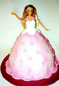 barbie cake from the cake gallery, san francisco