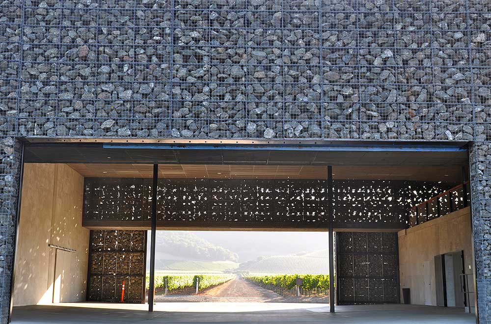Dominus Winery, Napa Valley. Design by Herzog & De Meuron. Photo by Sarah Ackerman.